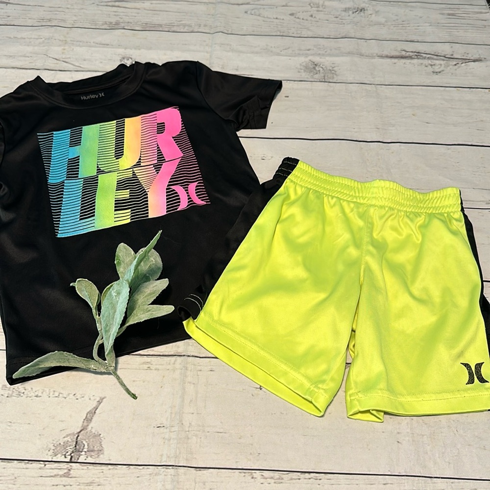 Hurley toddler boys sport matching set